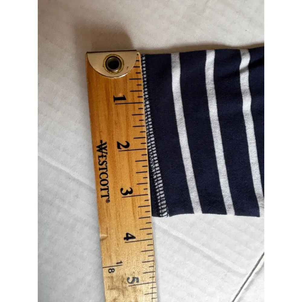 NWT Hanna Andersson Boys 160/US14 Baseball Tee OrangeNavy Stripe RaglanSupersoft